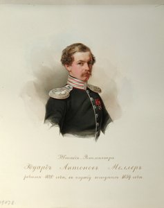 Eduard Antonovich Moller portréja 1820-1879 A császári lóőrök albumából, 1846-1849