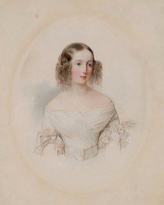 Olga Nyikolajevna orosz nagyhercegnő 1822-1892, württembergi királynő portréja, 1838