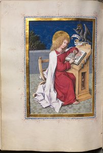 Evangéliumi könyv evangélista portrékkal: Szent János, c. 1480.