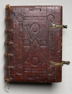 Evangéliumi könyv evangélista portrékkal, c. 1480. alkotó: Hausbuch Master
