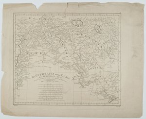 Az Eufrátesz és a Tigris a DAnvilles Atlasból, Thomas Bowen metszet, 1788 alkotó: Haywood Haywood
