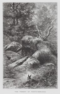 A rovar: Fontainebleau-i erdő (metszet) alkotó: Hector Giacomelli