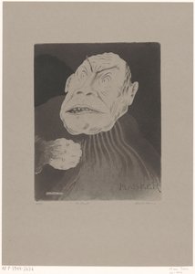 De bruut (eredeti cím az objektumon) Maszkoló (eredeti sorozatcím az objektumon) alkotó: Hein von Essen (signed by artist)