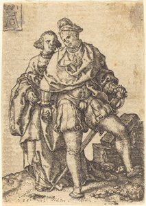 Táncoló pár, 1551. alkotó: Heinrich Aldegrever