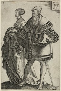Táncoló pár, harmadik lemez a The Large Wedding-Dancers-től alkotó: Heinrich Aldegrever