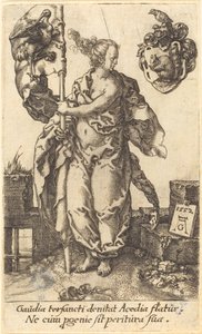 Szorgalom, 1552. alkotó: Heinrich Aldegrever