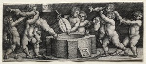 Nyolc meztelen gyerek egy kútnál, 1539.