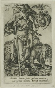 Irigység, a Vicestől alkotó: Heinrich Aldegrever
