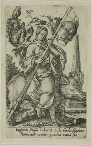 Falánkság, a Vices-től alkotó: Heinrich Aldegrever