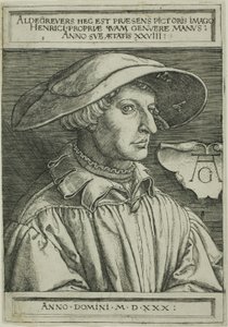 Heinrich Aldegrever, 28 éves alkotó: Heinrich Aldegrever