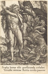 Herkules harca a lerneai hidrával, 1550. alkotó: Heinrich Aldegrever