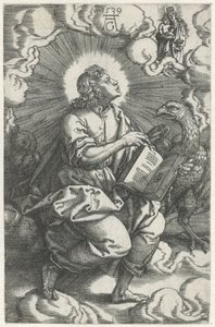 Johannes Négy evangélista (sorozat címe) alkotó: Heinrich Aldegrever