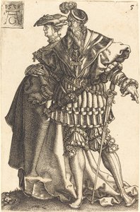 Nagy esküvői táncosok, 1538. alkotó: Heinrich Aldegrever