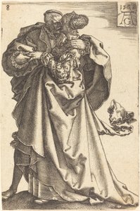Nagy esküvői táncosok, 1538. alkotó: Heinrich Aldegrever