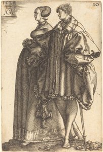 Nagy esküvői táncosok, 1538. alkotó: Heinrich Aldegrever