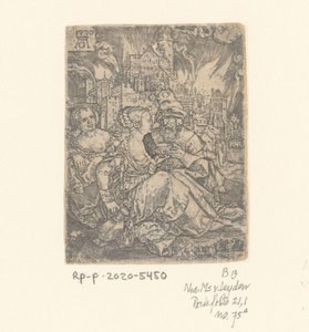 Lót és lányai alkotó: Heinrich Aldegrever