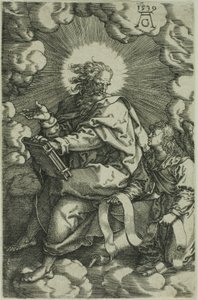Máté, A négy evangélistából alkotó: Heinrich Aldegrever