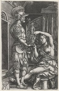 Medea képet ad Jasonnak alkotó: Heinrich Aldegrever