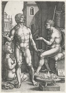 Mucius Scaevola alkotó: Heinrich Aldegrever