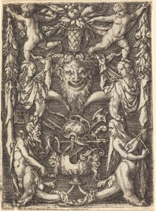 Dísz maszkkal alkotó: Heinrich Aldegrever