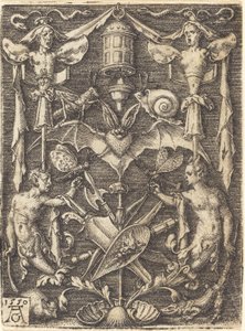 Dísz fegyvertrófeával alkotó: Heinrich Aldegrever