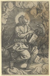 Szent János, A négy evangélistából, 1539. alkotó: Heinrich Aldegrever