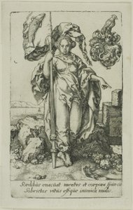Mértékletesség, az erényektől alkotó: Heinrich Aldegrever