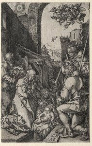A Pásztorok imádata alkotó: Heinrich Aldegrever