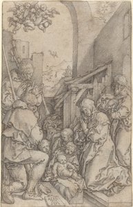 Születés, 1552. alkotó: Heinrich Aldegrever