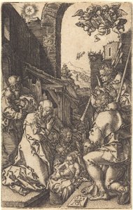 Születés, 1553. alkotó: Heinrich Aldegrever