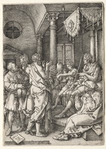 Susanna története: Dániel a vének keresztkérdéseiben. alkotó: Heinrich Aldegrever