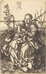 A Szűz ülő, 1553. alkotó: Heinrich Aldegrever