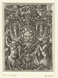 Felületi díszítés groteszkekkel alkotó: Heinrich Aldegrever