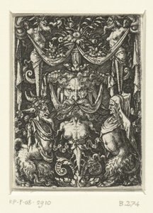 Felületi díszítés groteszkekkel alkotó: Heinrich Aldegrever