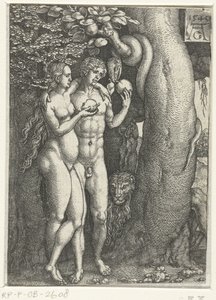 Az ember bukása Ádám és Éva története (sorozat címe) alkotó: Heinrich Aldegrever