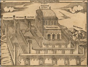 Heinrich Bünting látképe a Salamon-templomról