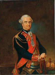Károly Theodore bajor választófejedelem, rajnai nádor gróf portréja, XVIII. sz. 2. fele. alkotó: Heinrich Carl Brandt