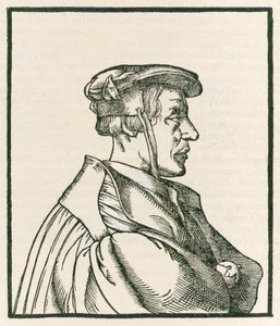 Heinrich Cornelius Agrippa von Nettesheim (1486-1535) címoldali metszete az 1533-ban megjelent De occulta philosophia libri tres-ből. alkotó: Heinrich Cornelius Agrippa von Nettesheim