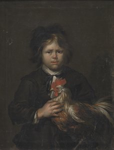 Tanyasi fiú kakassal