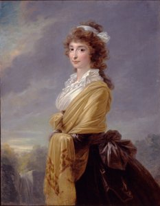 Elisabeth von Thun-Hohenstein grófnő portréja 1764-1806, 1787