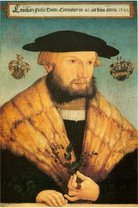 Leonhart Fuchs portréja (1501-1566) alkotó: Heinrich Füllmaurer