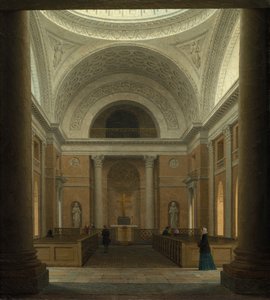 Christiansborg Slotskirkenje, Koppenhága, 1850 körül.