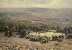 Egy birkacsorda a Luneburger Heide-ben, 1902