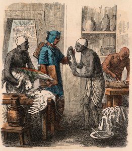 Az ókori Egyiptom: Állatok balzsamozása, 1866 alkotó: Heinrich Leutemann