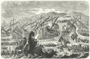 Szalamiszi csata, ie 480 (metszet) alkotó: Heinrich Leutemann