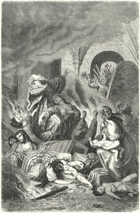A yorki zsidók mészárlása alkotó: Heinrich Leutemann