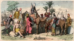 Régi Kelet / Perzsák: Perzsa hadsereg ruhája alkotó: Heinrich Leutemann