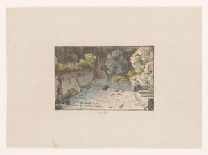 Kilátás az Orbe vízesésére à Orbe (cím a tárgyon) Svájc kilátásai (sorozat címe) Collection de quelques vues dessinées en Suisse d