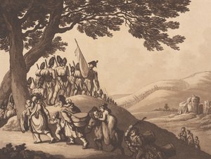 Katonák vonulnak, 1798. április 1.