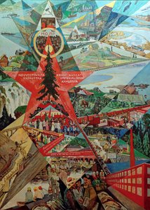 Karélia és Murmanszk agitációs panel, 1926.
